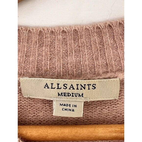 ALL SAINTS Wick Brushed Juper Sweater Alpaca Wool Blend Women’s Size Medium - Picture 13 of 14